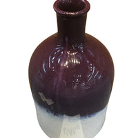 Stylish Decorative Ceramic Vase, Purple & White