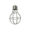 Chicly Versatile Metal Light Bulb Sculpture, Silver