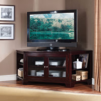 Corner TV Stand, Espresso Brown