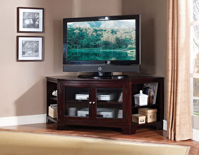 Corner TV Stand, Espresso Brown