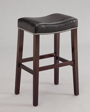 Modish Counter Height Stool (Set-2), Black & Espresso