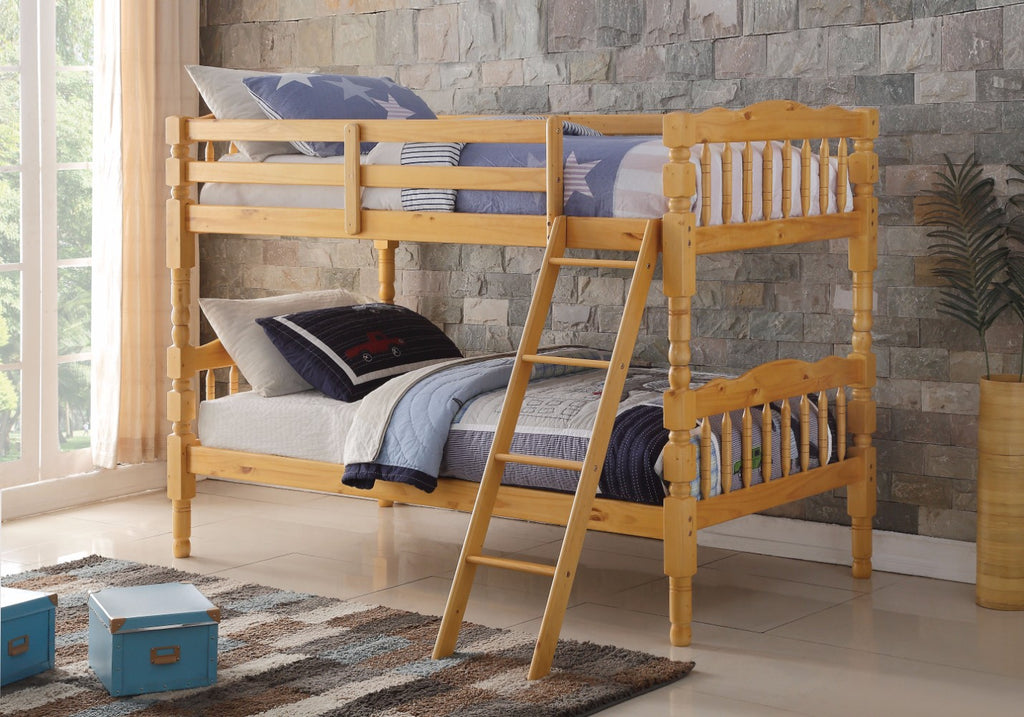 Twin-Twin Bunk Bed, Natural