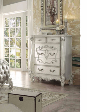 King Style Chest, Bone White