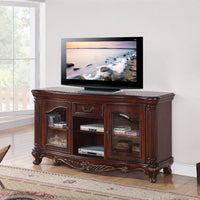 TV Stand, Brown Cherry