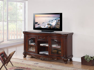 TV Stand, Brown Cherry