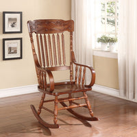 Wooden Rocking Chair, Tobacco Brown