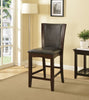 Armless Wooden Counter Height Chair (Set-2), Brown