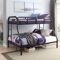 Twin-Full Bunk Bed, Black