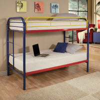 Twin-Twin Bunk Bed, Rainbow