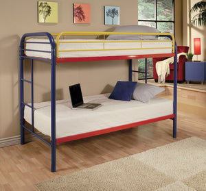 Twin-Twin Bunk Bed, Rainbow