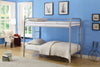 Twin-Twin Bunk Bed, Silver