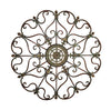 Fabulous Metal Wall Decor with Intricate Design, Bronze