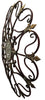 Fabulous Metal Wall Decor with Intricate Design, Bronze