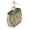 Natural Black Marble Soap Dispenser With Aluminium Push Pump Handle