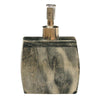 Natural Black Marble Soap Dispenser With Aluminium Push Pump Handle