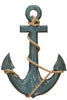 Wood Anchor With Rope Nautical Decor