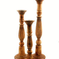 Wood Candle Holder S-3 24",21",18"H