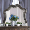 Wooden Beveled Mirror, Gray