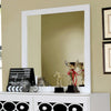 Classic Square Frame Mirror, White