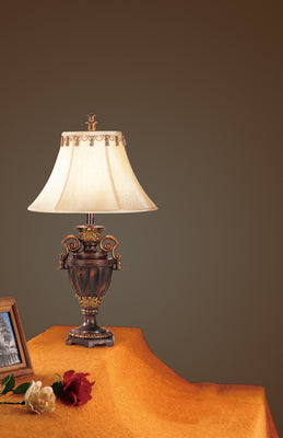 Antiqued Resin Table Lamp Set of 2