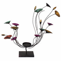 Swingy Flowery Candle Holder,Multicolored