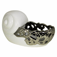 Ceramic Vase Conch,White