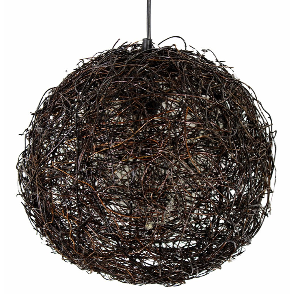 Flashy Rattan Hanging Lantern, Black