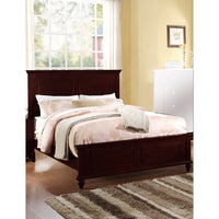 Wooden California King Bed, Dark Cherry