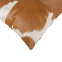 18" x 18" x 5" White And Brown Quattro Pillow