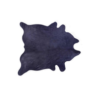 72" x 84" Navy, Cowhide - Rug