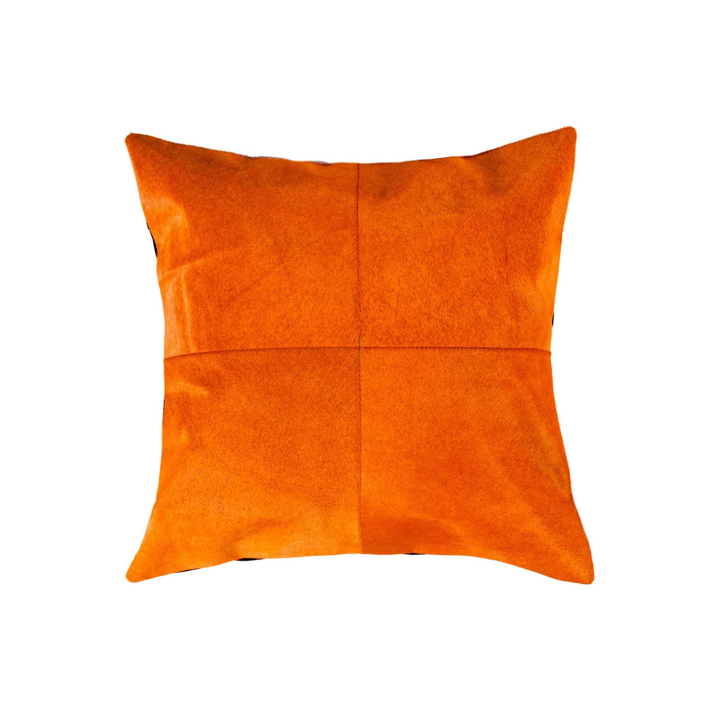 18" x 18" x 5" Orange Quattro Pillow