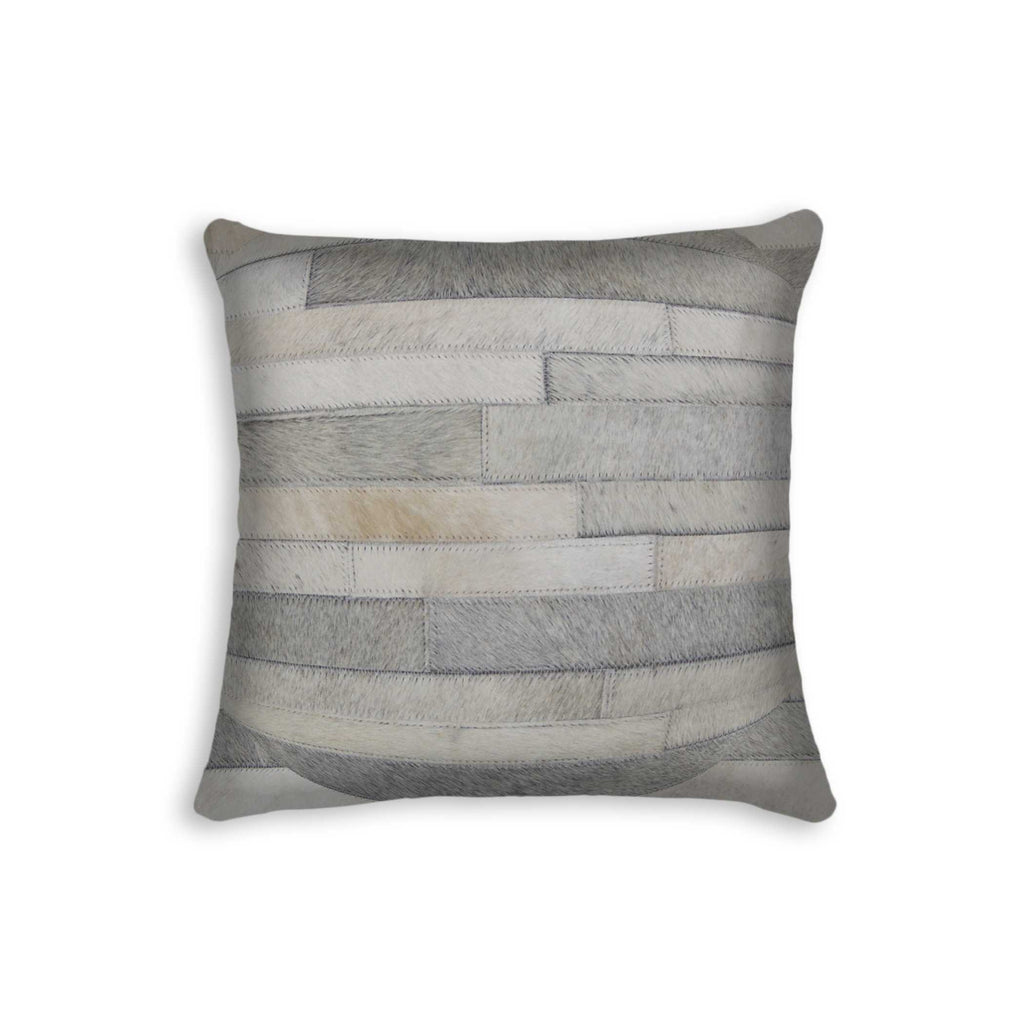 18" X 18" X 5" Gray Pillow