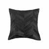 18" x 18" x 5" Black And Natural Pillow