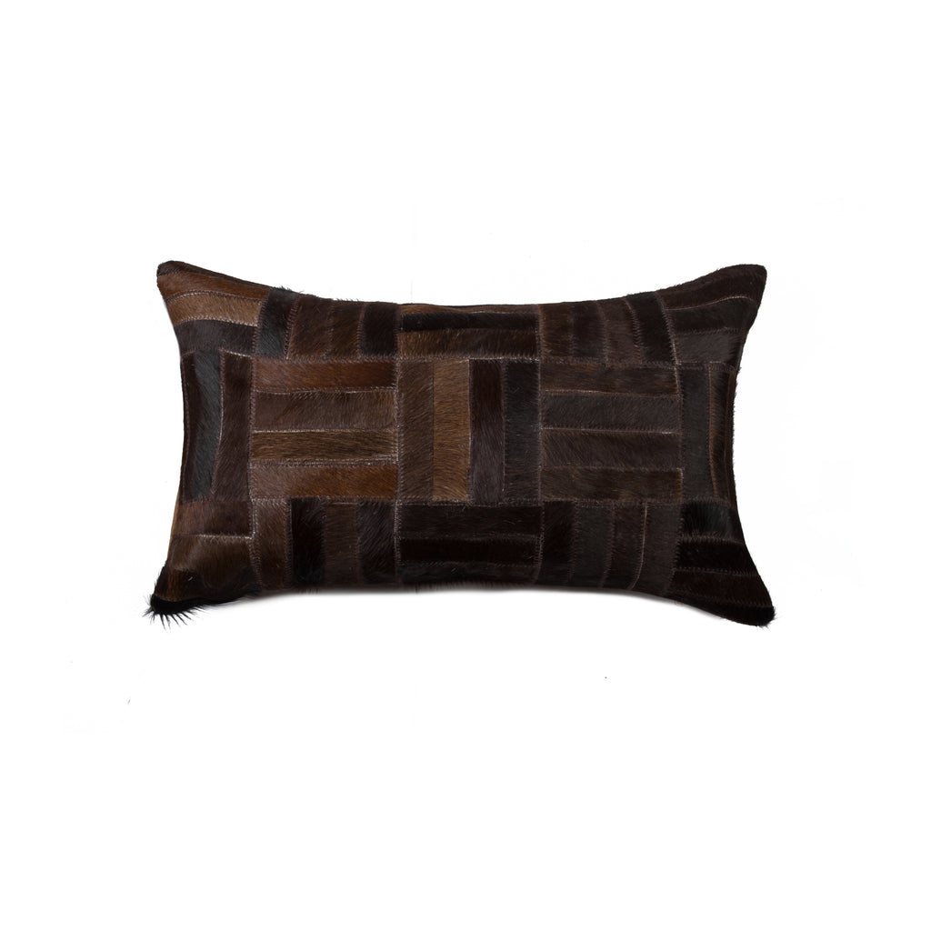 Chocolate Cowhide Pillow