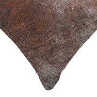 12" x 20" x 5" Brown Cowhide Pillow