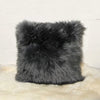 18" x 18" x 5" Gray Sheepskin Pillow 2 Pack