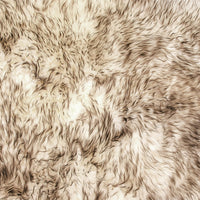 72" x 72" Gradient Chocolate, Octo Sheepskin - Area Rug