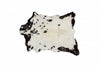 2" x 3" White And Black Calfskin - Area Rug