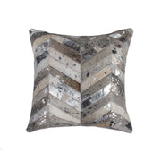 18" x 18" x 5" Silver Pillow