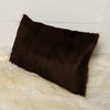 12" x 20" x 5" Chocolate Cowhide Pillow 2 Pack