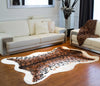 5.25' X 7.5' Leopard Faux Hide Area Rug