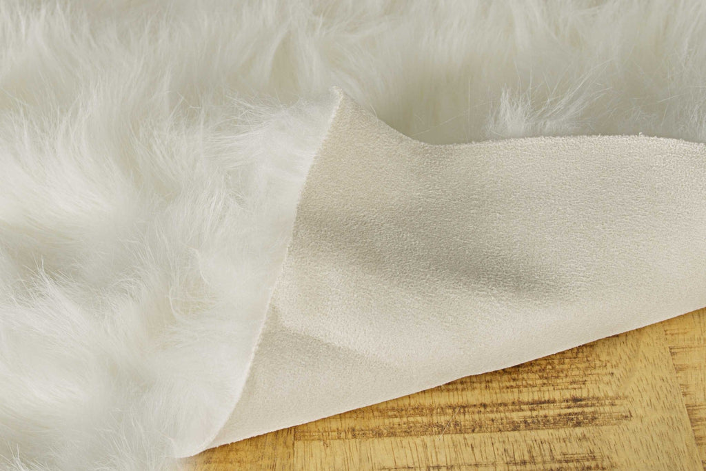 24" x 72" x 1.5" Off White Sheepskin Double - Area Rug