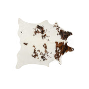 6' X 7' Salt & Pepper Cowhide Rug - S&P Chocolate-White