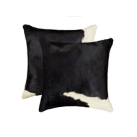 18" x 18" x 5" Black And White Pillow 2 Pack