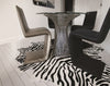 5' X 7' Zebra Black On Off White Cowhide Area Rug