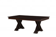 60" Espresso Solid Wood Dining Table