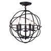 Shindanlang Black-finish Metal 16-inch Chandelier