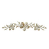 38" X 0.75" X 8" Champagne Flower Over The Door Wall Decor