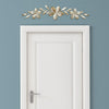 38" X 0.75" X 8" Champagne Flower Over The Door Wall Decor