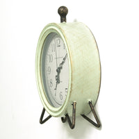 6.25" X 2" X 8" Green Table Top Clock